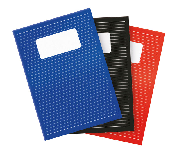 Qbasic - Schrift a4 lijn 80blz 70gr assorti | 5 stuks