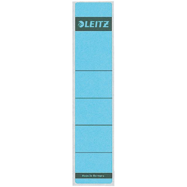 Leitz - Back Label Leitz 1643 39x192mm Blau | PAK A 10 Stück | 10 Stück