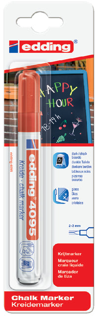 Edding - Chalkstift Edding 4095 Rotes 2-3 mm Blase