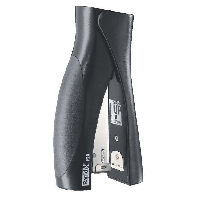 Rapid - Mode E Standup Stapler F20, nicht 20 Blätter, für Staples 24/6 und 26/6, Schwarz, Schwarz