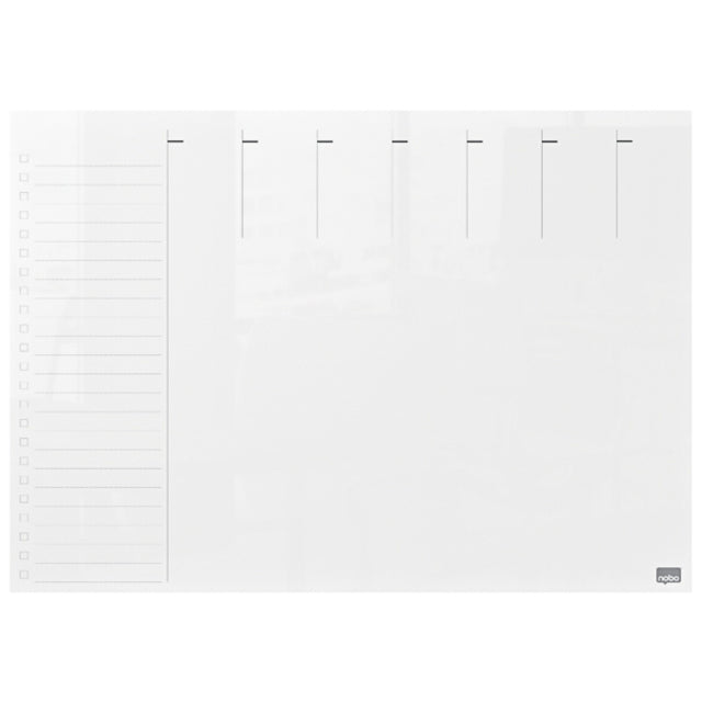 Nobo - Weekplanner nobo transparant acryl a4