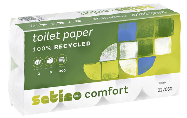 Satino by WEPA - Toiletpapier satino mt1 comfort 2laags 400 vel wit