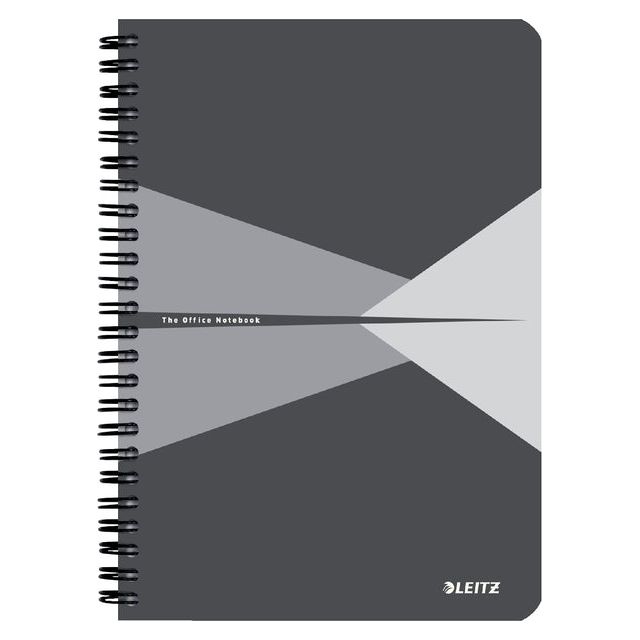 Notebook Leitz Office A5 180Blz 90gr Linie Grau