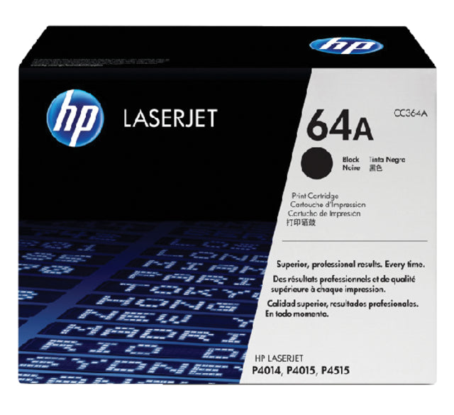 HP - Toner 64a, 10.000 Seiten, OEM CC364A, Schwarz