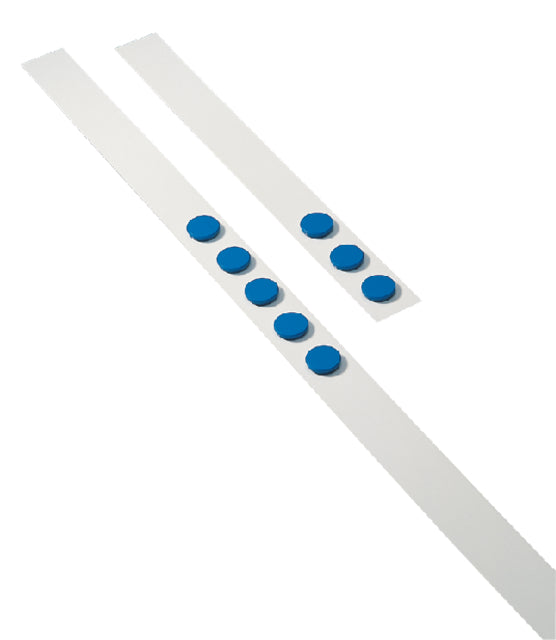 Dahle - wandlijst lengte 1 m, met 5 blauwe magneten diameter 32 mm