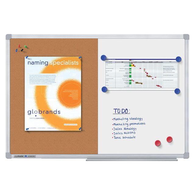 Whiteboard Duobord Legamaster Economy 60x90 cm