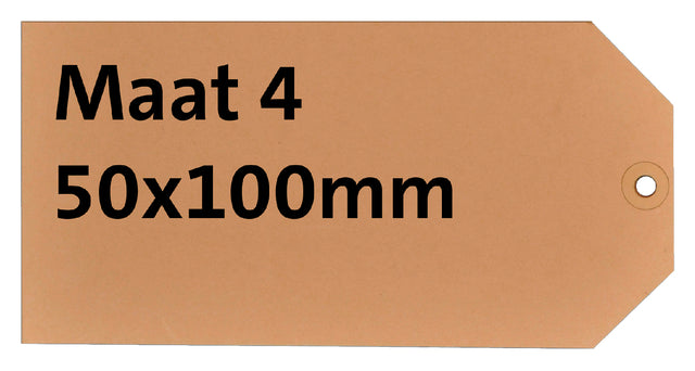 Quantore - carton d'étiquette NR4 200gr 50x100mm chamois 1000 pièces