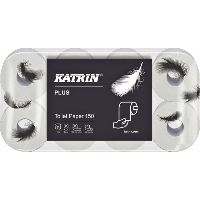 Papier toilette katrin 13241 plus 150 4laags 48 rouleaux