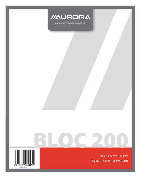 Aurora - Kraft Block 210x270mm 200vvvvvvvvers Blanco