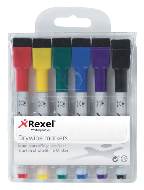 Rexel - Whiteboardstift Mini Assorti | 6 Stücke