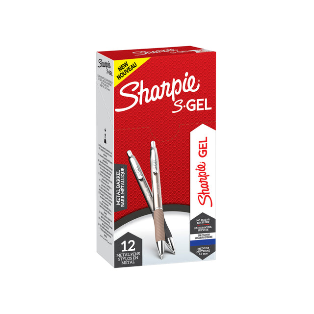 Sharpie - IE S -gel Rouleau, point moyen, par pièce, couleurs métalliques assorties