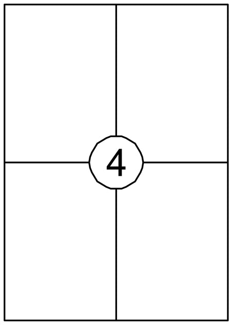 Quantore - Étiquette 105x148mm 60 pièces | 20 pièces