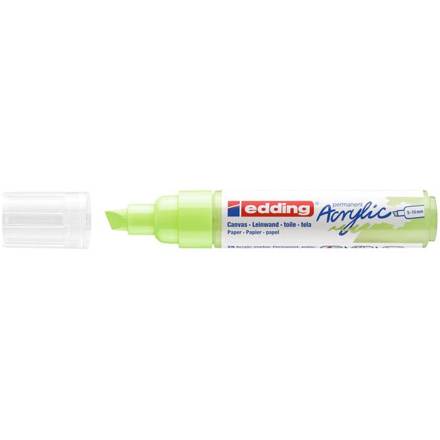 Edding - Marker acrylique Edding E -5000 Wide Pastel Green | 5 pièces