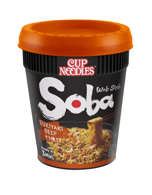 Nissin - Nudeln Soba Sukiyaki Beef Cup