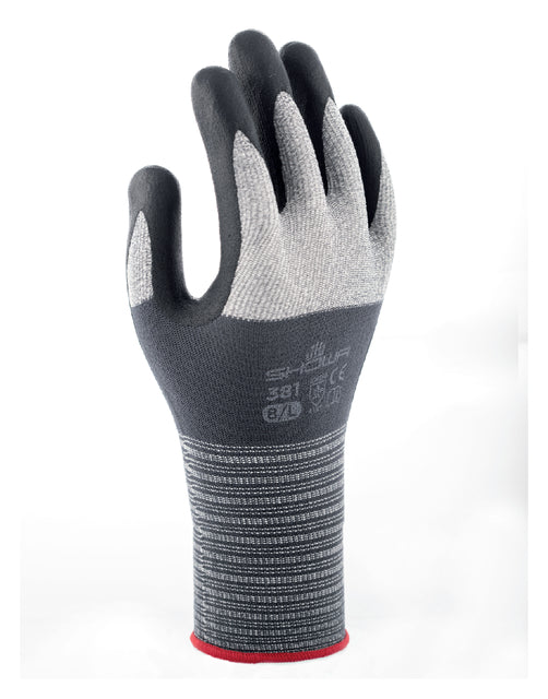 Showa - Glove 381 Grip Nitrile M Gray | 10 pièces