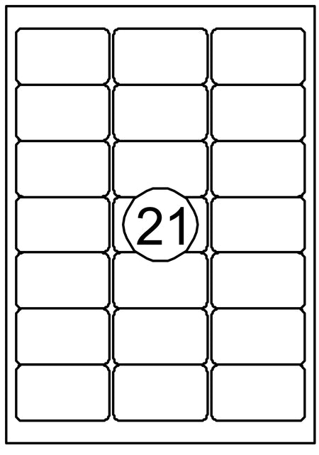 Quantore - Étiquette 63.5x38.1mm 315 pièces