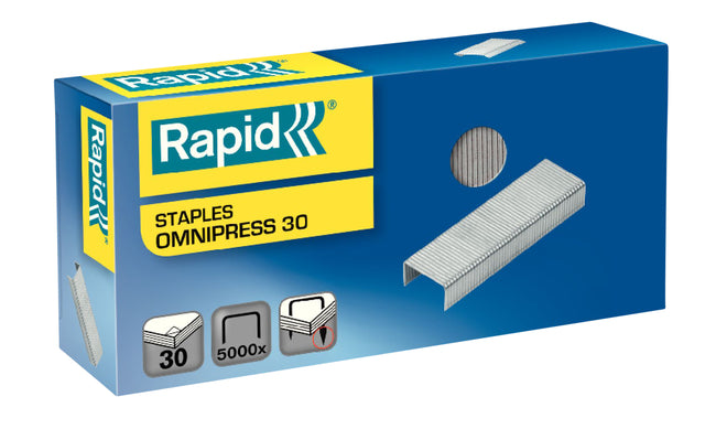 Rapid - agrafles omnipress 30 5000 pièces | 5 pièces