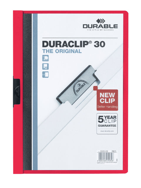 Durable - Klemmap Duraclip Original 30 Red