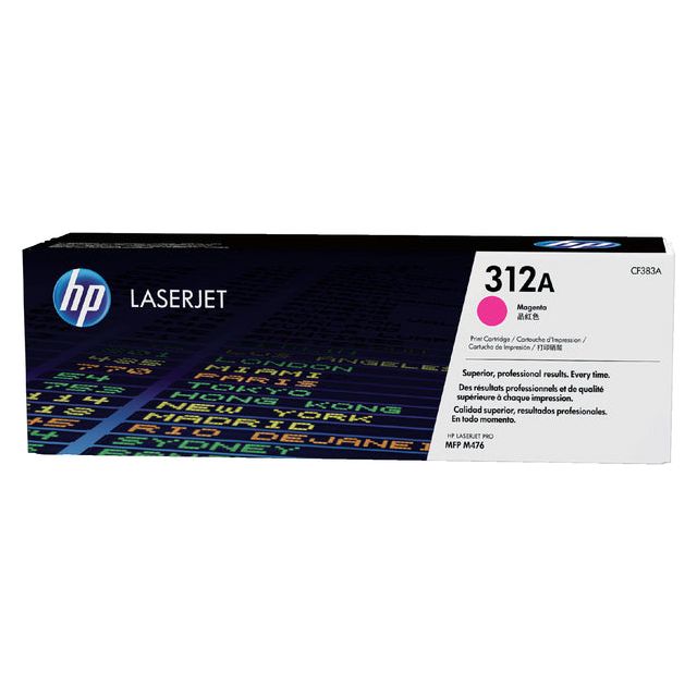 HP - toner 312A, 2 700 pagina's, OEM CF383A, magenta