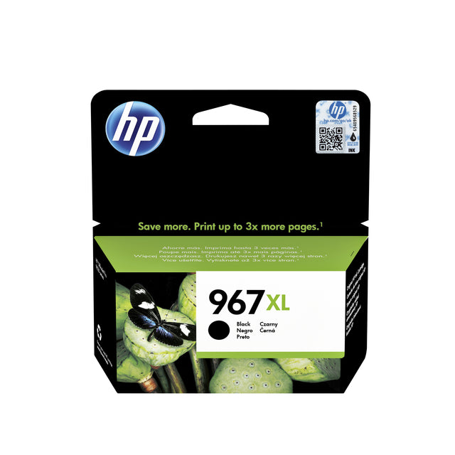 HP - Inktcartridge  3ja31ae 967xl zwart