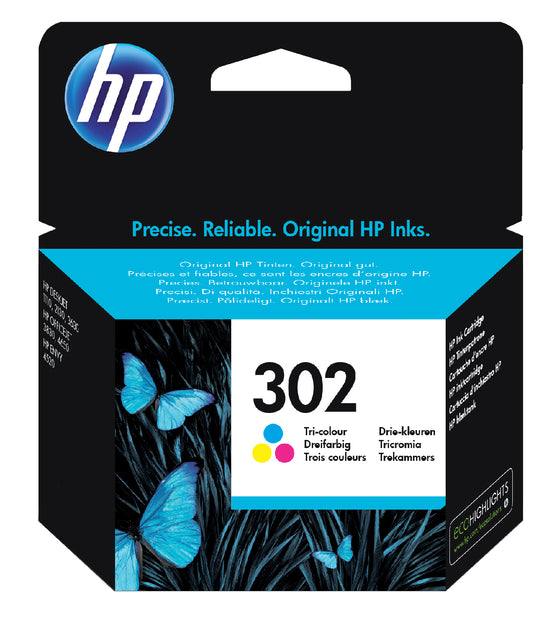 HP - Inkcartridge 302, 165 Seiten, OEM F6U65AE, 3 Farben