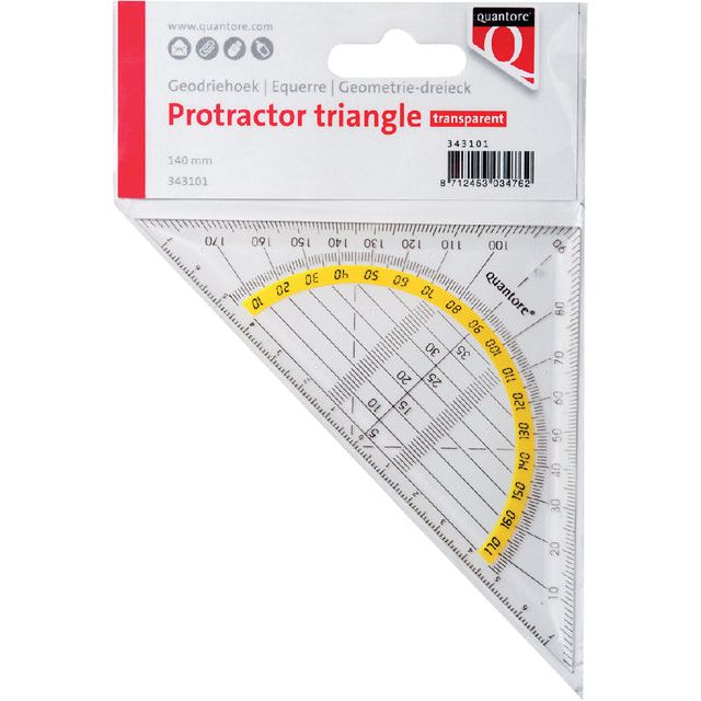 Quantore - Geo -RIangle 140mm transparent | 20 Stücke