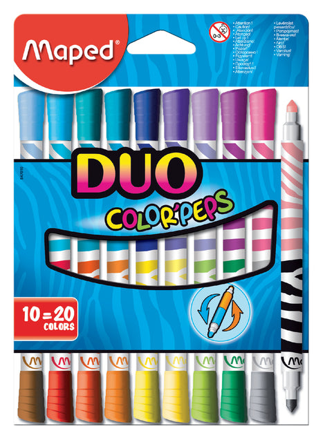 Maped - Viltstift maped color'peps duo colors set 10st