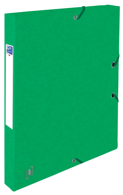 Oxford - Elastobox oxford top file+ a4 25mm groen | 12 stuks