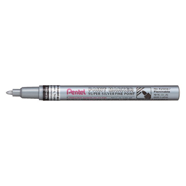 Pentel - Viltstift  msp10 rond 1.5mm zilver