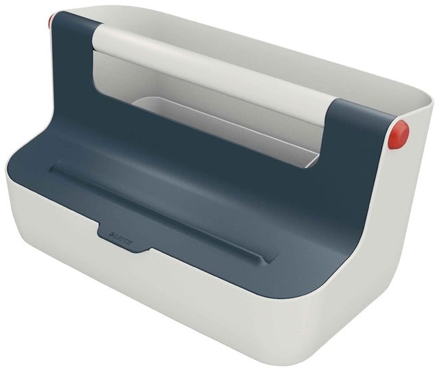 Leitz - Boîte de rangement en plastique portable confortable gris