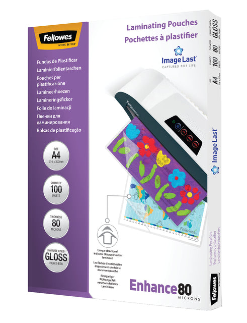 Fellowes - Lamineerhoes fellowes a4 2x80micron