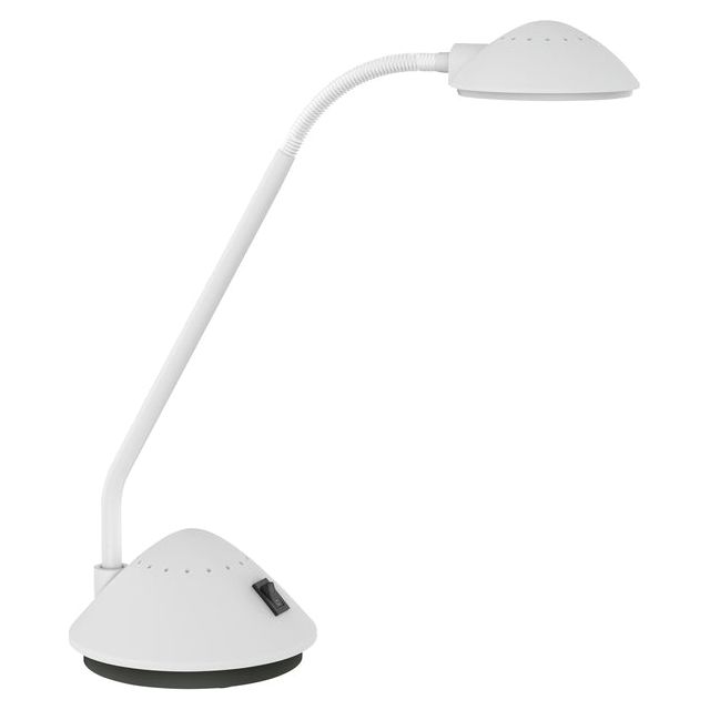 Maul - lampe de bureau à arc, LED, à pied, blanc