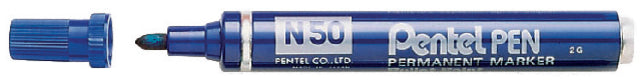 Pentel -Filz -Tip N50 Round Blue 1,5-3mm | 12 Stücke