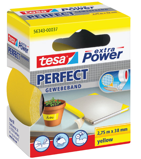 TESA - POWER POWER EXTRA POWER, FT 38 mm x 2,75 m, jaune