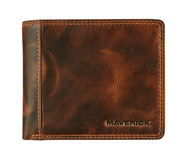 Maverick - Portemonee mav the original geldvk rfid bruin