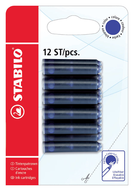 Stabilo - Inktpatroon blauw | 10 stuks