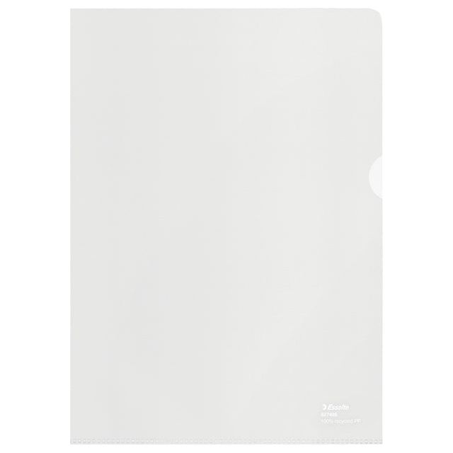 ESSELTE - INSEEKMAP L -fold A4 100% recyclé PP transparent Mat | Box a 100 pièces | 310 pièces