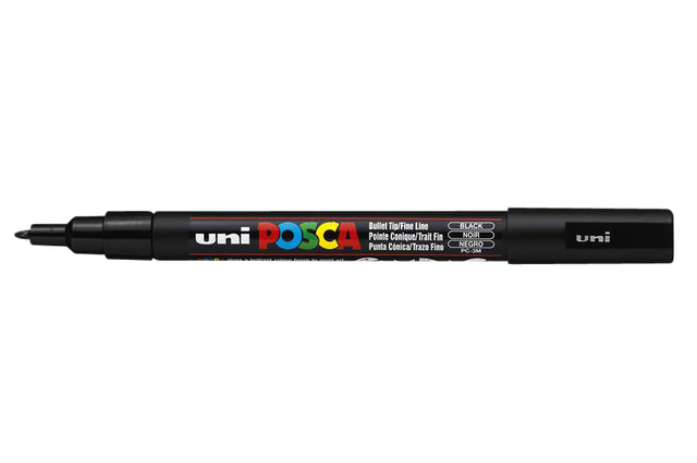 Posca - Verfstift posca pc3m f zwart | 6 stuks