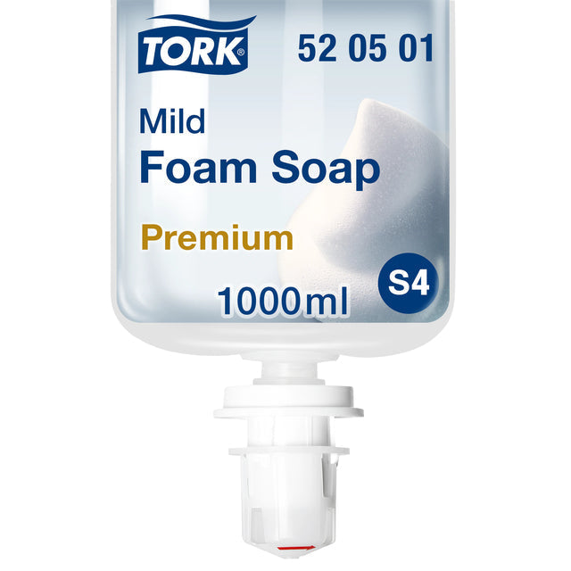 Tork - Schaumseife, mild, System S4, 1 Liter Fläschchen