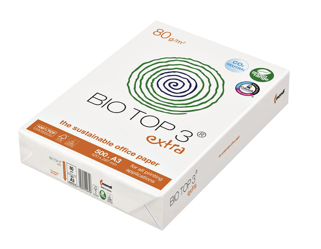 Biotop - Papierbiotop 3 A3 80GR Naturel 500vel | 5 Stücke