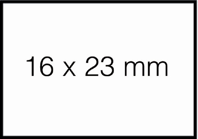 Sato - Prijsetiket 16x23mm duo 20 afneembaar wit | 50 stuks