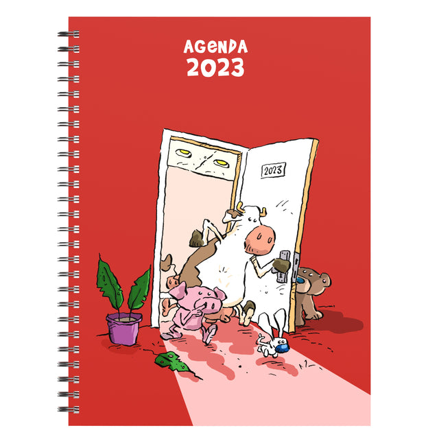 Agenda 2023 170x230 Bureau Wire-O 7Dagen/2 Seiten Ritstier