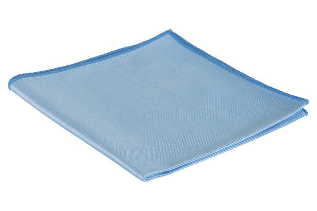 CleanInq - serviette en verre microfiber40x40cm bleu