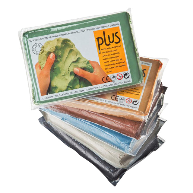 Plus Klei - Klei plus 1kg terracotta | 6 stuks