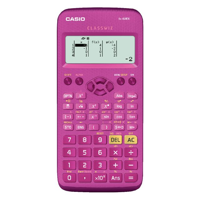 Machine calme casio classwiz fx-82ex rose