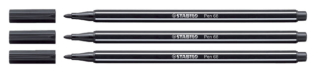 Stabilo - Pen 68 Felt -Tip Pen, noir