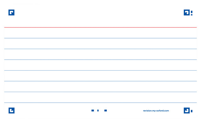 Oxford - Flash 2.0 Flashcard Terkit, Linien, A7, Weiß, Packung mit 80 Blättern