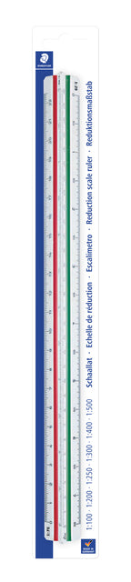 Staedtler - Skala Linial 561 300mm DIN Architekt | 6 Stücke