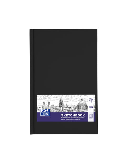 Oxford - Sketchbook dummyboek, 96 vel, 100 g/m², ft A5, zwart