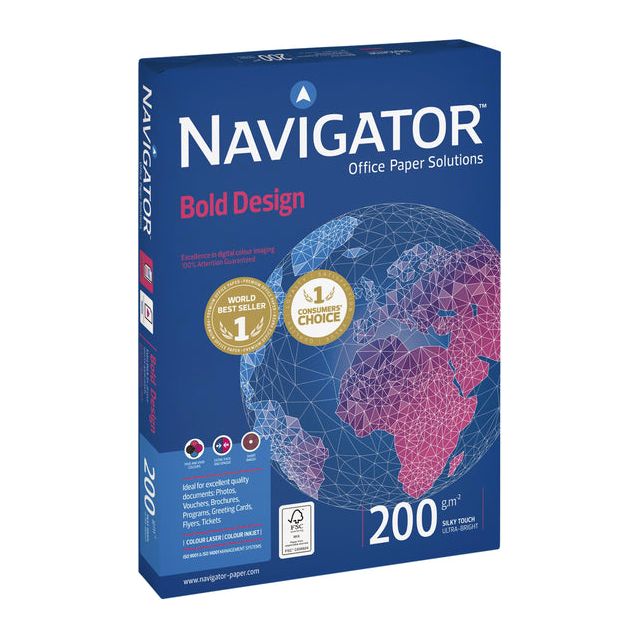 Navigator - Papier kopieren kühnes Design A4 200gr White 150vel